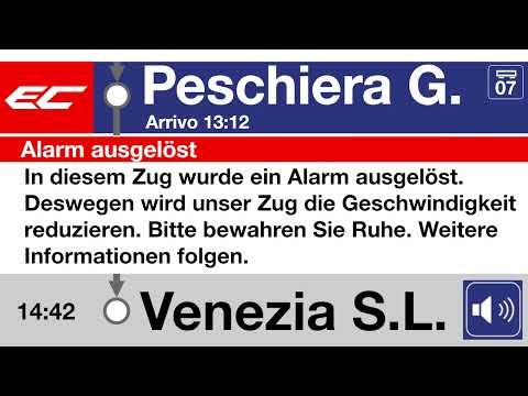 SBB CFF FFS Ansage » Alarm ausgelöst | Geschwindigkeit reduziert | SLBahnen
