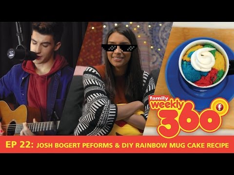 Weekly 360 – Ep 22: Josh Bogert Performs & DIY Rainbow Mug Cake Recipe