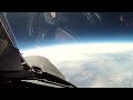 Полет в "космос" на самолете U-2 / Вид из кабины пилота 