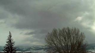 preview picture of video 'Casper, WY - Beautiful Snow-Rain-Hail storms041809 time lapse'