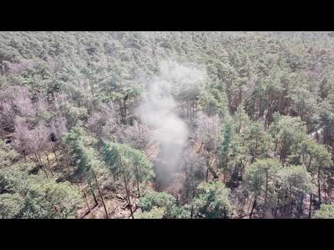 Ontploffing vliegtuigbom Vlodrop (Drone Cam)