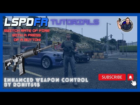 LSPDFR Tutorial Install and Showcase Enhanced Weapon Control #lspdfr #gta5 #gta