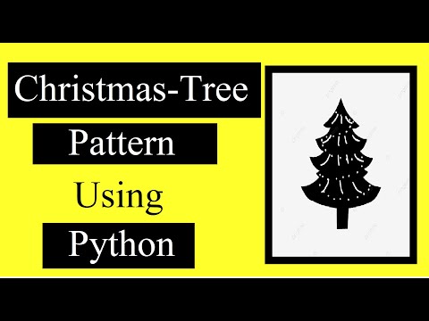 How To Print Christmas Tree Star Pattern Using Python Python Pattern Tutorial For Beginners
