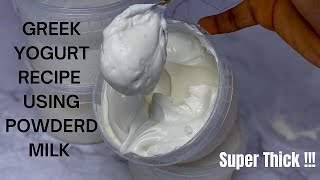 GREEK YOGHURT at home | How to make Greek yoghurt from powdered milk\ Christmas recipe 02