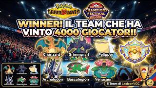 IL TEAM che ha VINTO un TORNEO da OLTRE 4000 GIOCATORI! | Pokémon Champions
