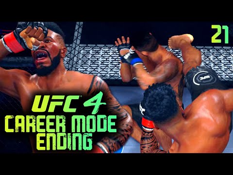 UFC 4 Career Mode Ending: Illegal Soccer Kick In My Last Fight! EA Sports UFC 4 Career Mode Gameplay