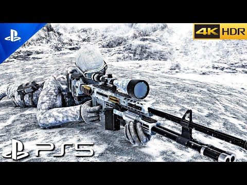 (PS5) Incredible Winter Sniper Mission from Call of Duty MW 2 Campaign Remastered - 4K 60FPS HDR