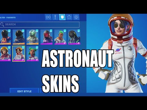 All ASTRONAUT Skins in Fortnite ( Space Explorers & Voyagers )