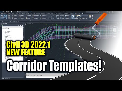 Civil 3D 2022.1 New Feature - Corridor Templates