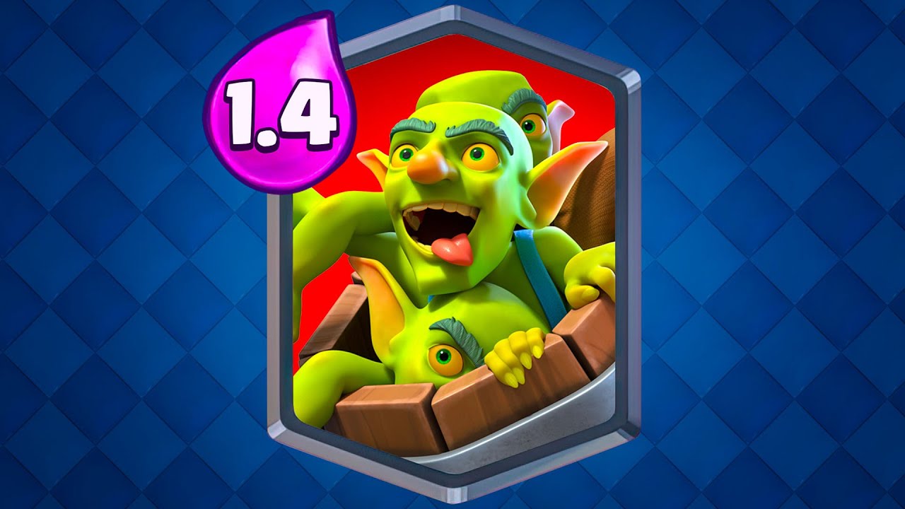 100% WINRATE with 1.4 ELIXIR GOBLIN BARREL CYCLE DECK! 😱🥇