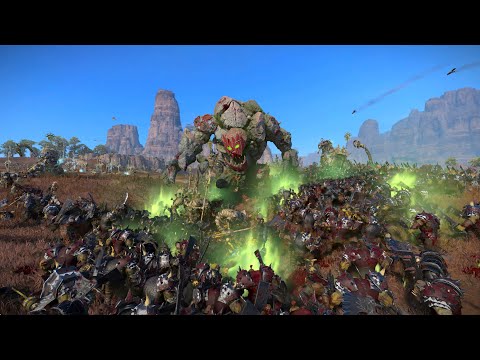 Tomb Kings vs Greenskins - 4K Quality - Total War Warhammer 3