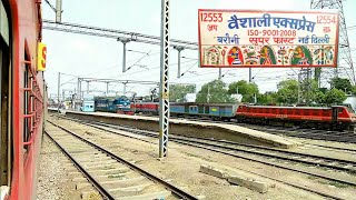 preview picture of video 'LHB Vaishali Express Meets LHB Vaishali Express | Tekniwas To Chhapra Junction Full Journey .'