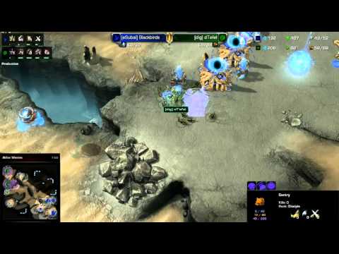 ZvP Tefel vs BlackBird Starcraft 2 HD polski komentarz Heart of the Swarm