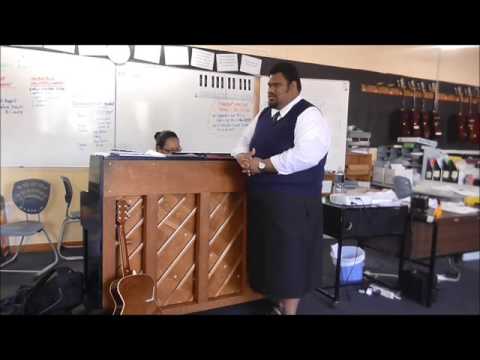 Otahuhu College Music Department - Mr Lusa performing Ave Maria