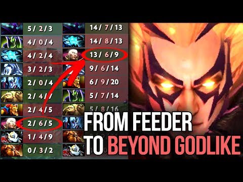 Miracle- 9k MMR Invoker - From Feeder to Beyond Godlike Comeback - Dota 2