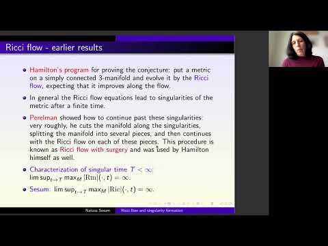 Natasa Sesum - Ricci flow and singularities