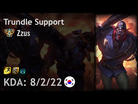 Trundle Support vs Braum - Zzus - KR Challenger Patch 6.19
