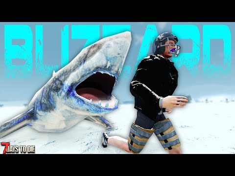 There are SHARKS in this?! | 7 Days to Die: THE BLIZZARD (Day 3)