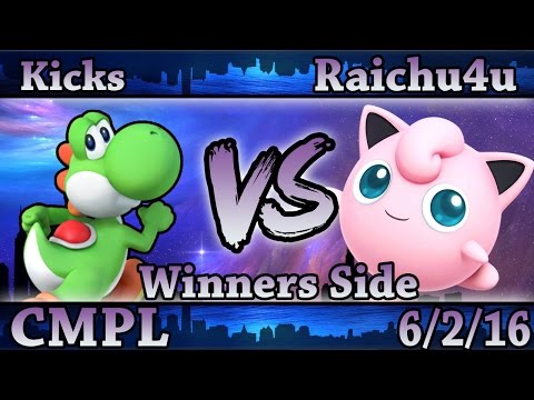 CMPL 4 - Kicks (Yoshi) Vs Raichu4u (Jigglypuff) Smash Wii U Winners Side - Smash 4