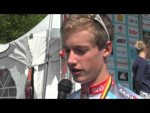 Beringen BK MTB 22 07 2012 3de plaats Belgisch Kampioen Nieuwelingen Wout Alleman