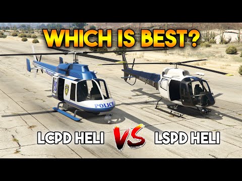 GTA 5 ONLINE : LCPD COP CHOPPER VS LSPD COP CHOPPER (WHICH IS BEST?)