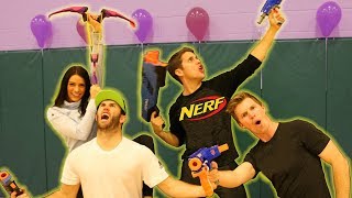 NERF Trick Shot War vs. Brodie Smith &amp; Kelsey