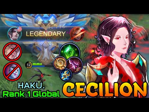 Legendary Cecilion Bat Impact Insane Magic Damage! - Top 1 Global Cecilion by ʜᴀᴋᴜ. - MLBB