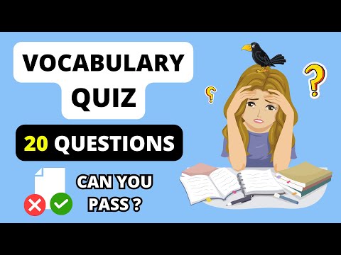 English Vocabulary Quiz: 20 English Words for Everyday Life | Intermediate Level | Learn English