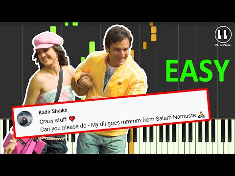 My Dil Goes Mmmm - Salaam Namaste (2005) - EASY Piano Tutorial