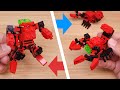 Micro LEGO brick transformer mech - Red Scorpion (Ver.2 for combining)
