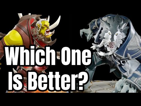 Genn Greymane Legends Statue VS Varok Saurfang Legends Statue!