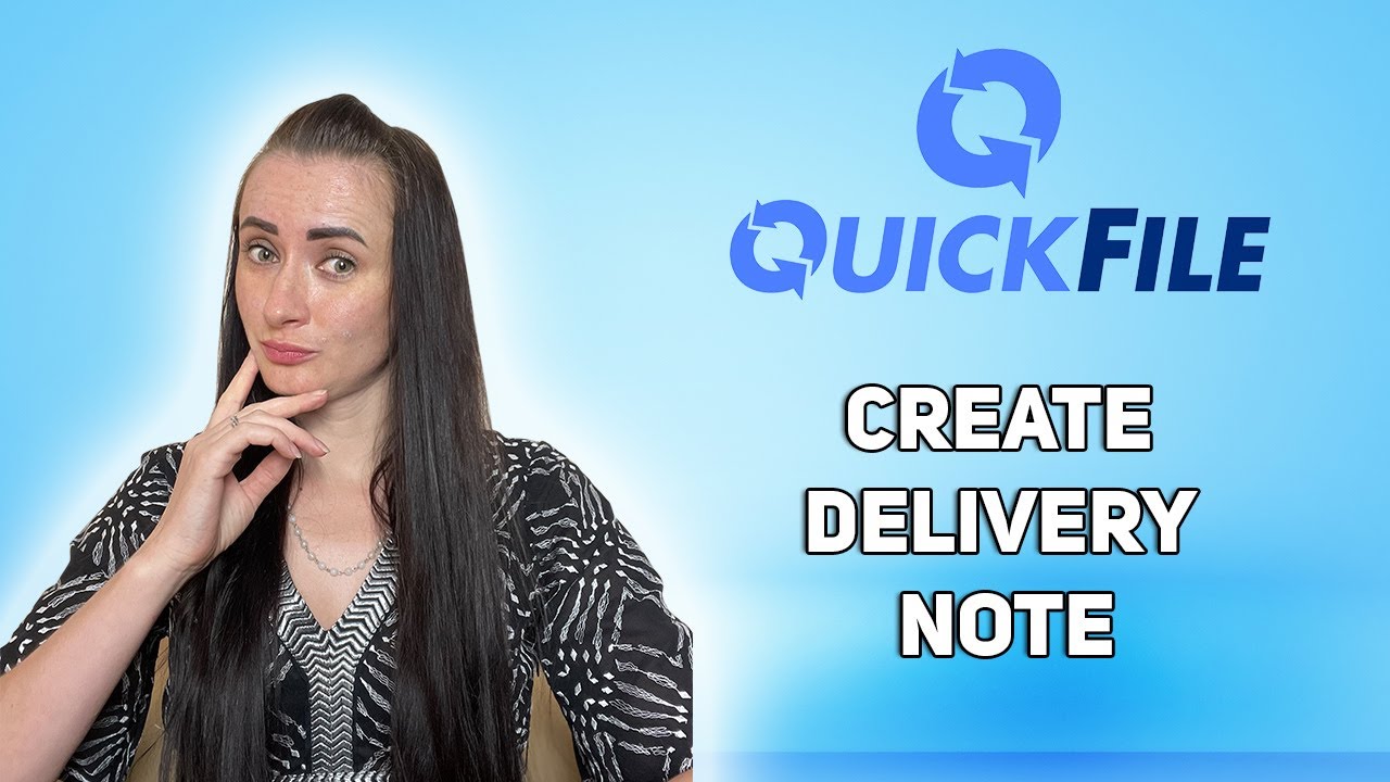 How to create Delivery Notes on QuickFile