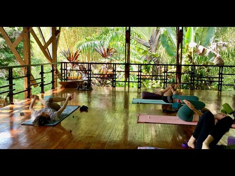 80 minute Yoga Class Lakshmi Rising Restorative Deep Stretch Relaxation for Healing & Anxiety Relief