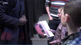 Pk Subban meets the boy who he accidentally hit with his slapshot