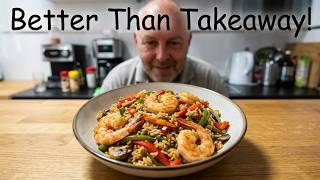 Home made Chinese Rice With Prawns... Better Than Takeaway..