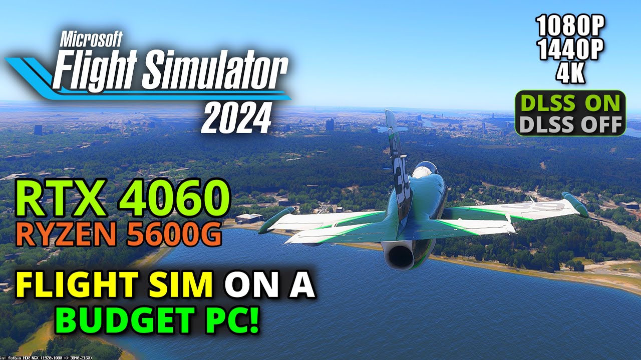 Microsoft Flight Simulator 2024 on RTX 4060 + Ryzen 5600G – 1080p/1440p/4K