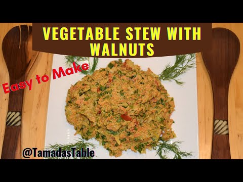 Easy to Make Stewed Vegetables with Walnuts | Georgian Bostneulis Pkhali Recipe