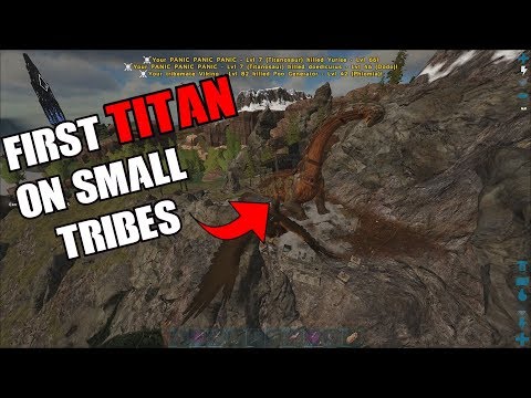 ARK Official PVP | First TITAN tame on official small tribes | 2G1T WIPING ragnarok | ep. 1