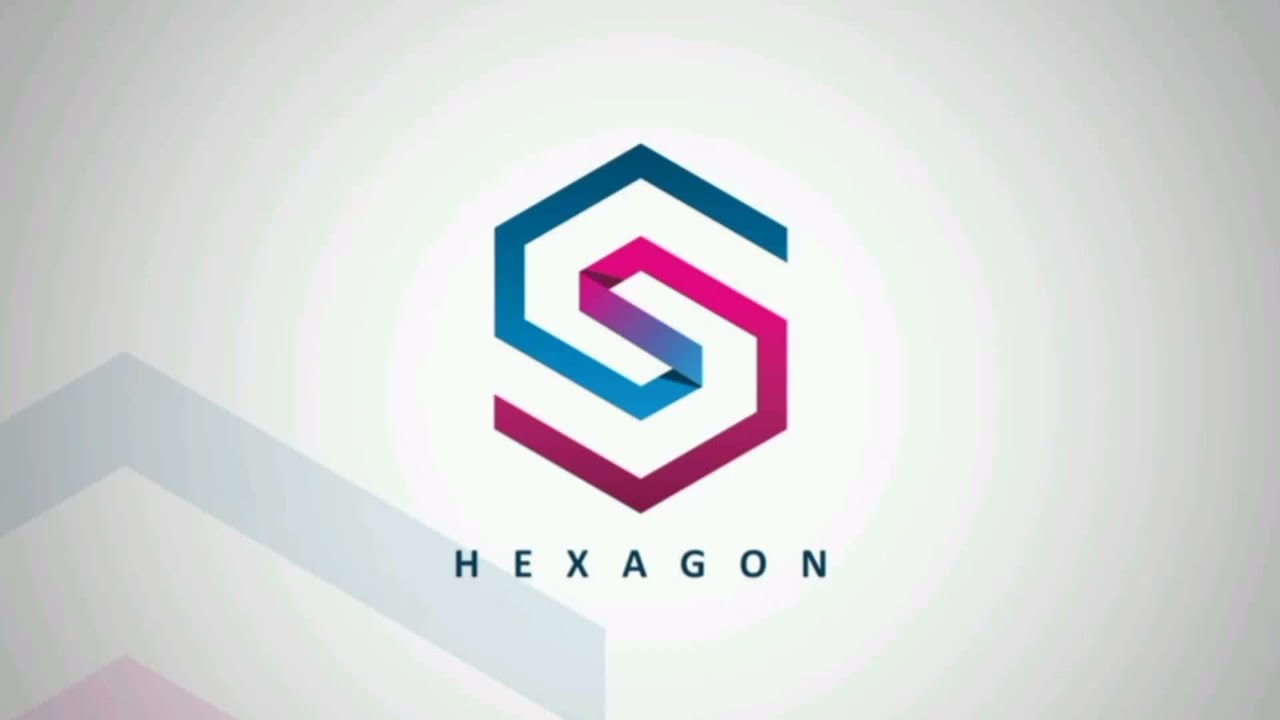 logo vector tutorial. hexagon letter s logo design