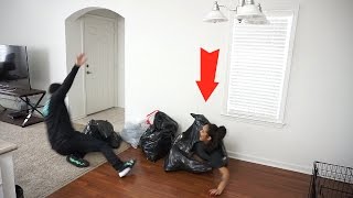 Trash Bag Scare Prank!