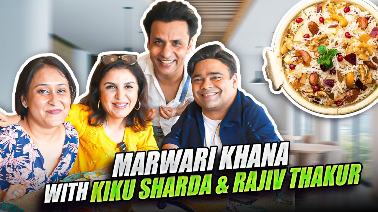Kiku Sharda & Rajiv Thakur Ke Sath Marwari Khana - Kabuli Biryani Recipe | @FarahKhanK
