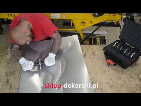 Znacznik rolkowy RM 100 HandRoll Marker Metal Sheet with flames Sorex Technic sklep-dekarski.pl