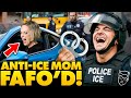 INSTANT REGRET Suburban Lib Karen Attacks ICE Burst Into TEARS Shaking When ICE Fights Back