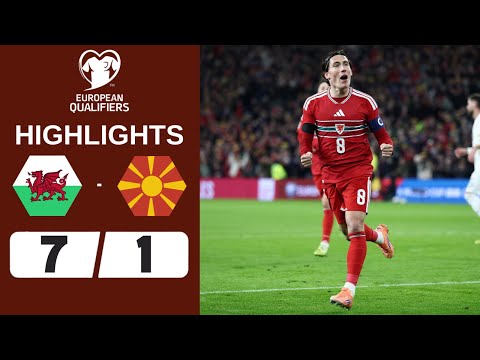 Wales vs North Macedonia | 7-1 | Highlights | World Cup Qualifiers 2026