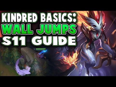 Season11 Basic Kindred Wall Jump Guide! Hard And Easy Wall Hops - League Of Legends