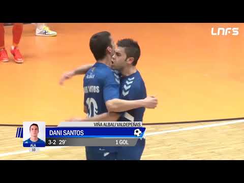Gol Dani Santos (3-2) Aspil Vidal Ribera Navarra - Viña Albali Valdepeñas. J13, 1Div. LNFS