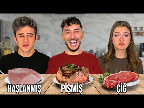 ÇİĞ , HAŞLANMIŞ VE PİŞMİŞ YEMEK YARIŞMASI #2 @AhmetCanDündar  , @siladundar1