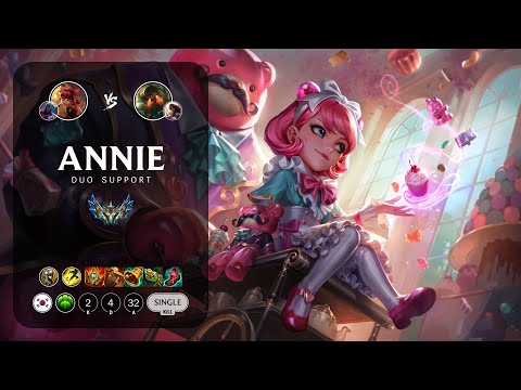 Annie Support vs Nautilus - KR Challenger Patch 13.4