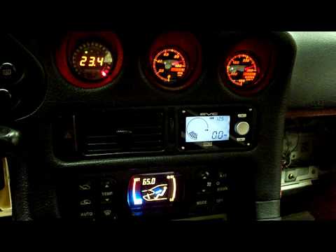 Replaced stock 3000GT/Stealth center gauges with Innovate A/F, oil pressure, and water temp gauge