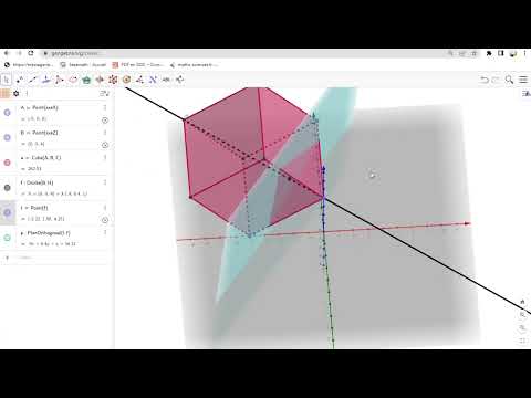 Section d'un cube par un plan